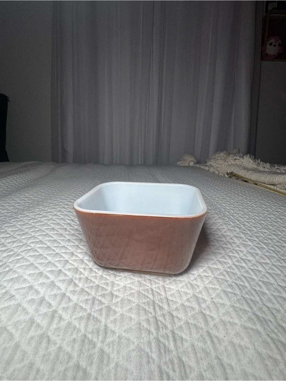 Vintage Pyrex 501-B Brown 12 Oz 350ml Refrigerator Dish Fridgie No Lid